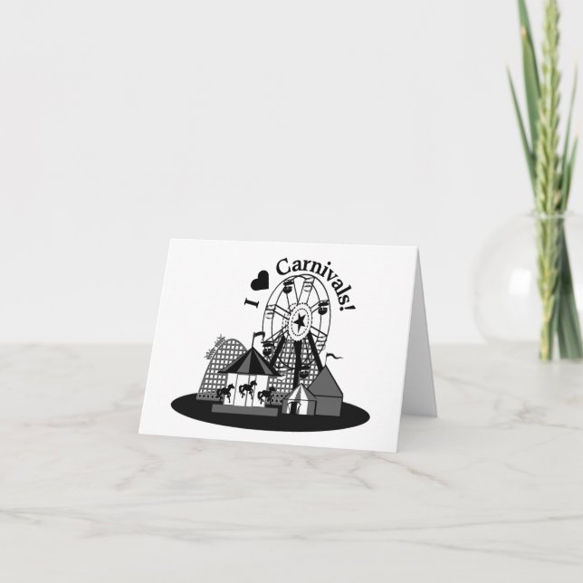 Cartão I Love Carnivals! (Frente)