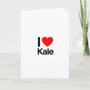 Cartão i love kale