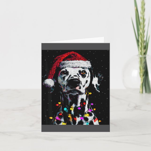 Cartão I Love My Dalmatian I Love Christmas  (Frente)