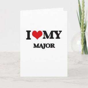 Cartão I love my Major