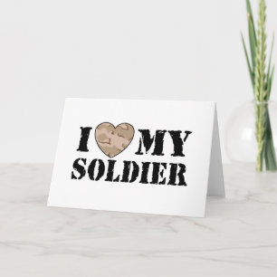 Cartão I Love My Soldier