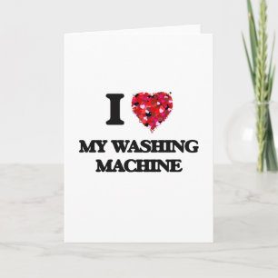 Cartão I love My Washing Machine