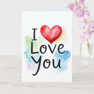 Cartão I Love You Card