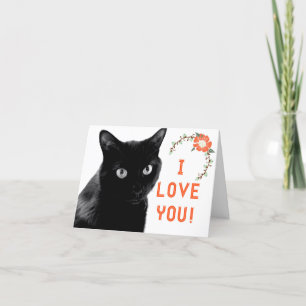 Cartão "I Love You" Cat Note Cards