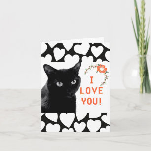 Cartão "I Love You" Cat Note Cards