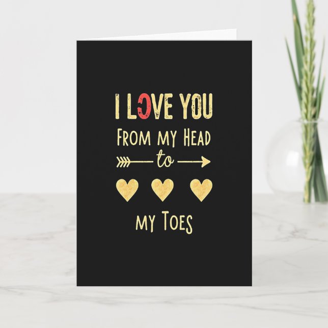 Cartão I Love You Head To Toes Card (Frente)
