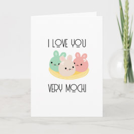 Cartão I Love You Very Moochi Valentine's Day Card
