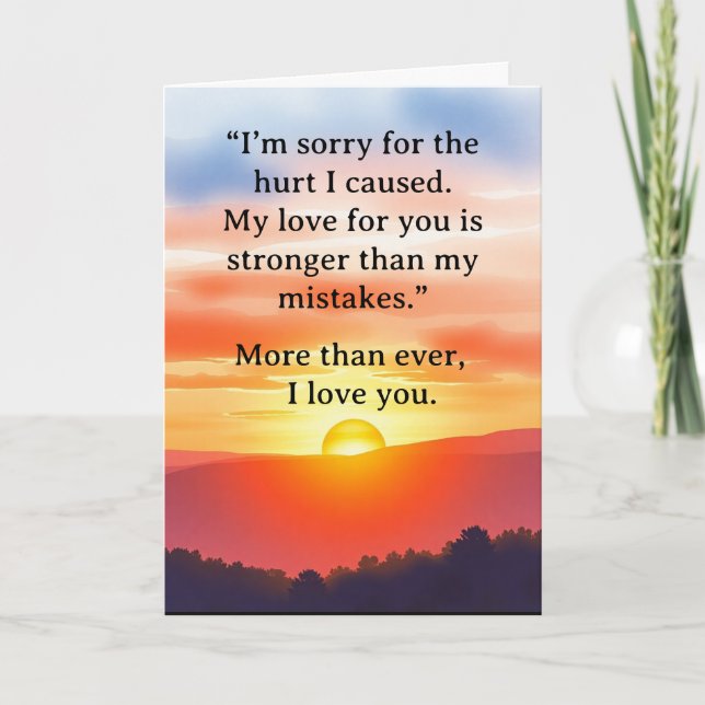 Cartão I’m Sorry Relationship Card (Frente)