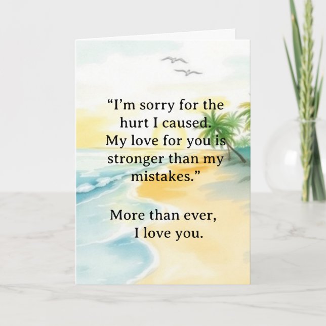 Cartão I’m Sorry Relationship Card (Frente)