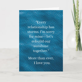 Cartão I’m Sorry Relationship Card | Elegant Apology