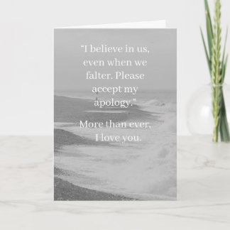Cartão I’m Sorry Relationship Card | Elegant Apology