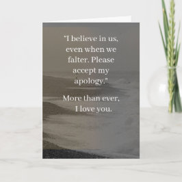 Cartão I’m Sorry Relationship Card | Elegant Apology