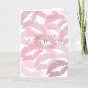 Cartão I Miss You Kisses