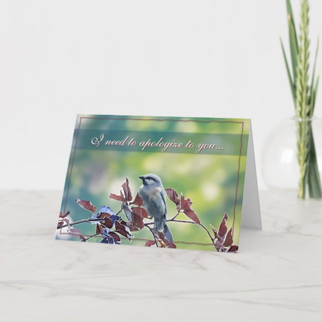 Cartão I need to apologize... Sorry Card (Frente)