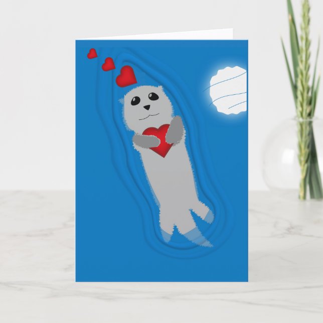 Cartão I Otter-ly Adore you (Frente)