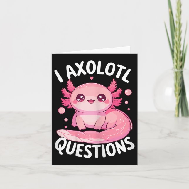 Cartão I Perguntas sobre Axolotl (Frente)