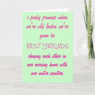 Cartão i pinky promise... Greetings Card
