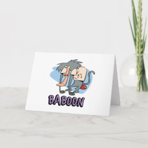 Cartão I.R. Baboon Character Graphic