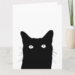 Cartão I See Cat Click to Pick Your Color Background