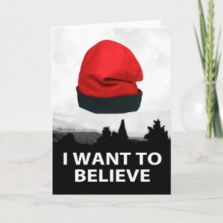 Cartão I want to believe - Barretina