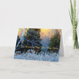 Cartão I Was Dreaming ...'Missing You' Card