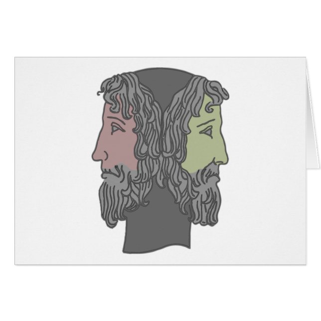 Cartão ianus janus face (Frente Horizontal)