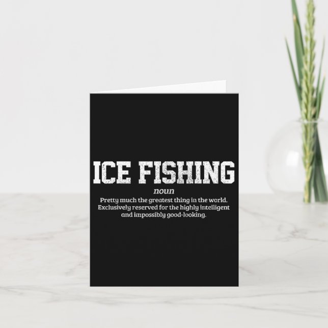 Cartão Ice Definição De Pesca Funny Ice Gift (Frente)