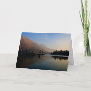 Cartão ICE LAKE: outubro de manhã