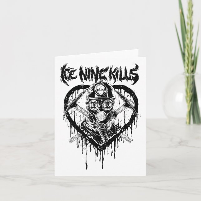 Cartão Ice Nine Kills – Máscara de Valentino (Frente)