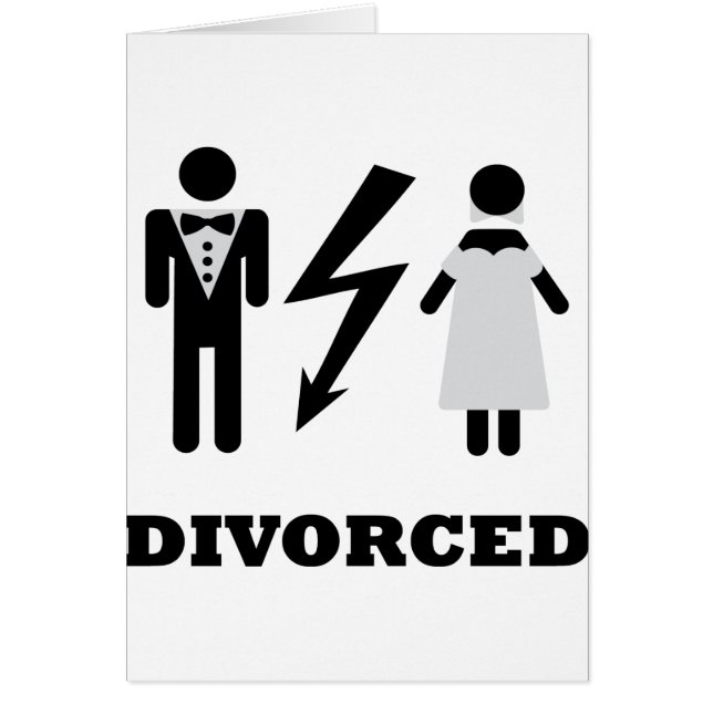 Cartão ícone divorciado (Frente)