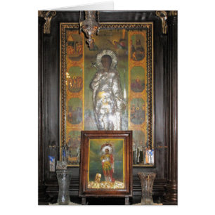 Cartão Ícone Ortodoxo Grego de um Santo