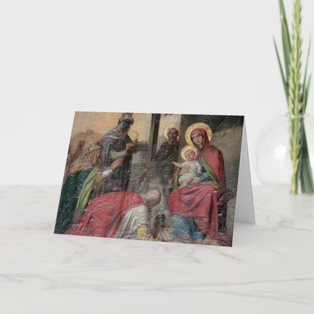 Cartão Icongrafia ortodoxa sérvia na Igreja Valjevo. - (Frente)