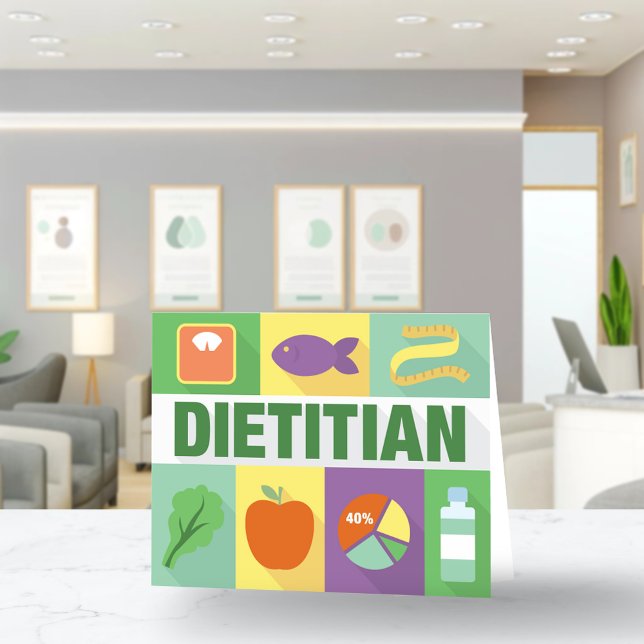 Cartão Icônica Dietitiana Profissional Projetada (Criador carregado)