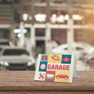 Cartão Icônica Do Representante Profissional De Automóv