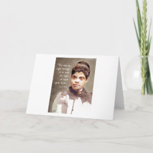 Cartão Ida B Wells And "Truth" Quote