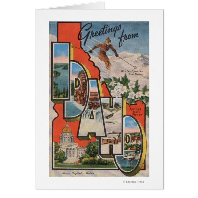 Cartão Idaho (Esqui)Cenas GrandesIdaho (Frente)