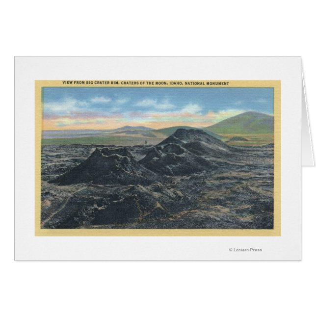 Cartão Idaho National Park Big Crater Rim (Frente Horizontal)