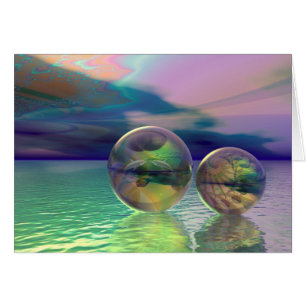 Cartão ideal do oceano