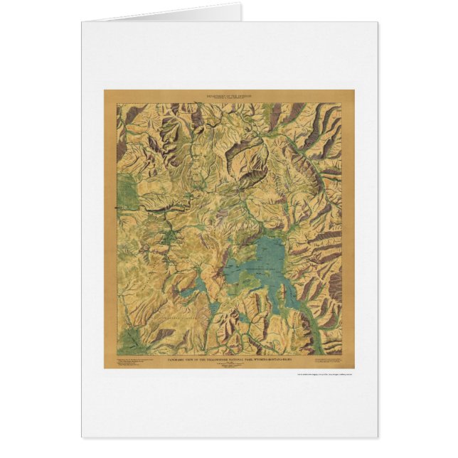 Cartão Ideia da identificação 1915 da TA de Yellowstone (Frente)