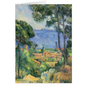 Cartão Ideia de Paul Cezanne- do d'If de L'Estaque e de