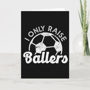 Cartão Ideia de presente fofo de esportes de futebol do c