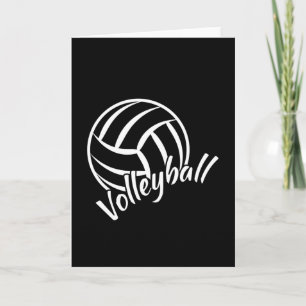 Cartão Ideia do Presente da Equipe de Voleibol de Praia