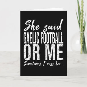 Cartão Ideia engraçada do Gaelic Football