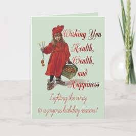 Cartão Iduna Wishing You Health Wealth And Happiness