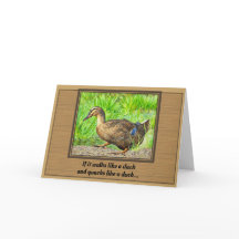 If It Walks Like a Duck - Birthday Card
