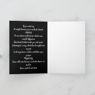 Cartão If You Can't Cry