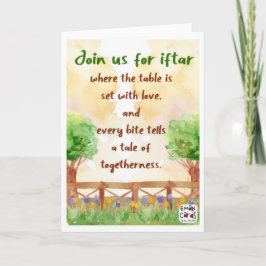 Cartão Iftar Invitation - Landscape