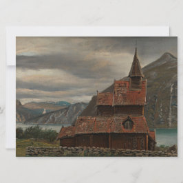 Cartão Igreja de Estado Norueguesa (por Knud Baade)