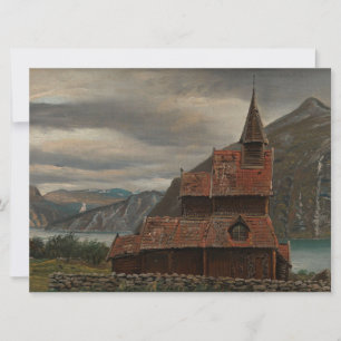 Cartão Igreja de Estado Norueguesa (por Knud Baade)