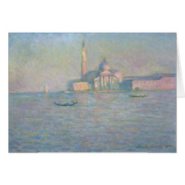 Cartão Igreja de San Giorgio Maggiore Veneza por Monet